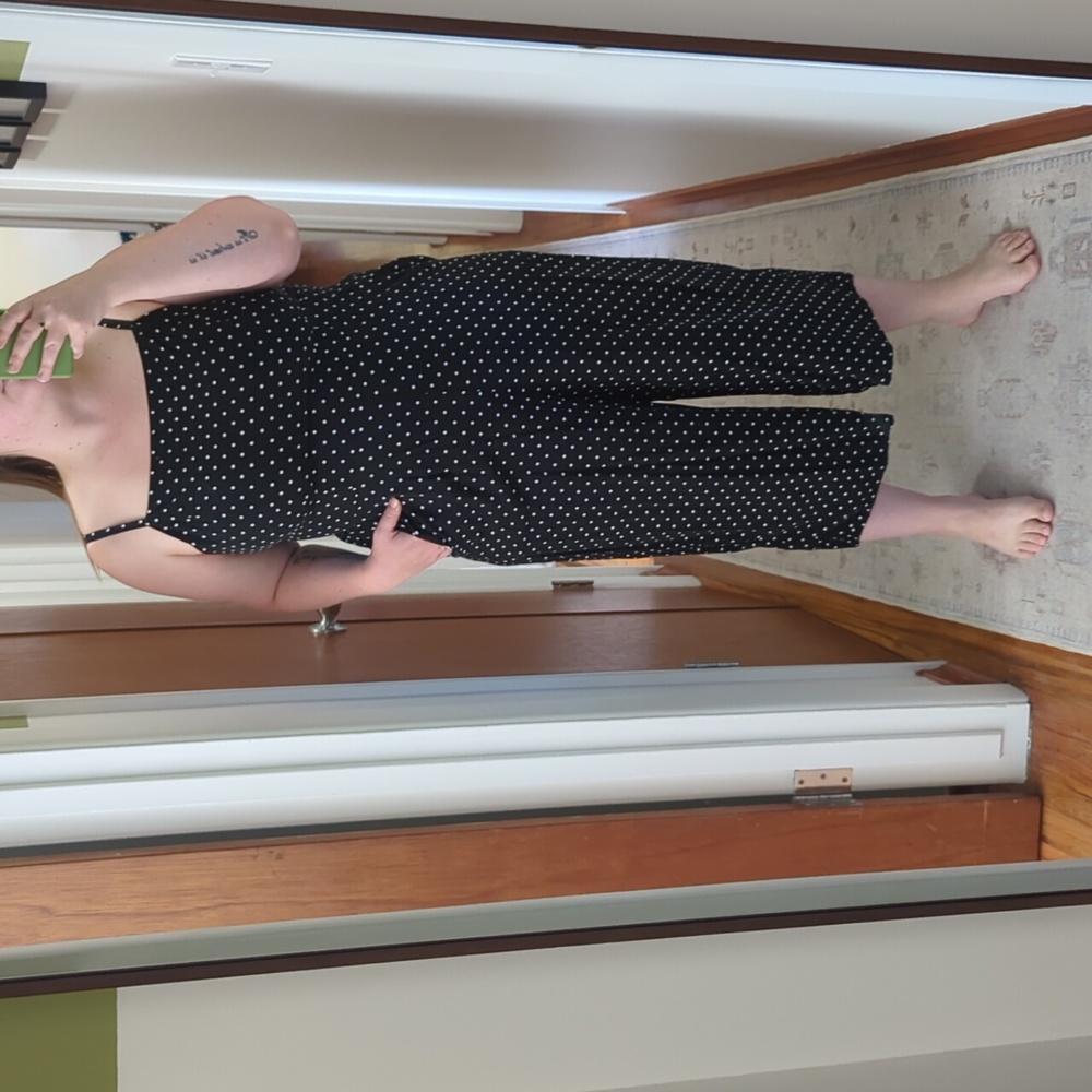 Old navy polka dot jumpsuit